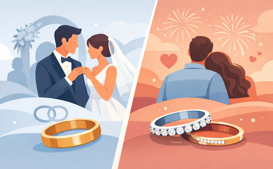 Difference Between Wedding Band and Anniversary Band