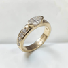 Custom Design by Harold – Yellow Gold Marquise Diamond Channel Set Ring