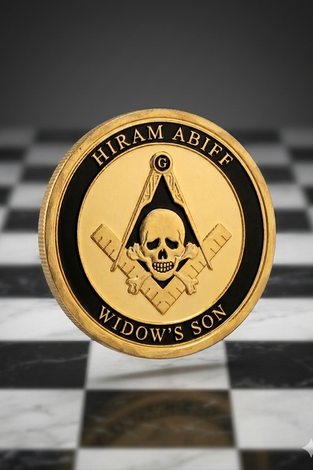 Hiram Abiff Widow’s Son Coin