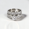 Custom Design by Harold – White Gold Diamond Bridal Ring Set
