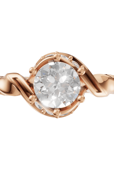 round-14k rose gold|round-18k rose gold