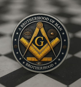 Brotherhood of Man Masonic Coin - Silver