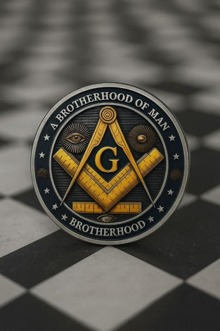 Brotherhood of Man Masonic Coin - Silver