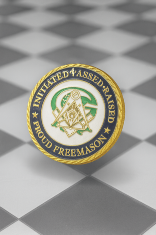 Faith, Hope & Charity Masonic Coin