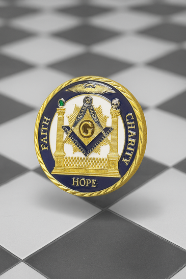 Faith, Hope & Charity Masonic Coin