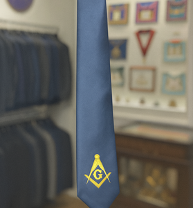 Classic Blue Masonic Tie