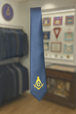 Classic Blue Masonic Tie