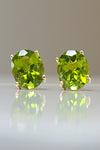 14kt YG Estate Peridot Stud Earrings