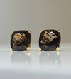 14kt YG Estate Smokey Quartz Stud Earrings