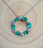 14kt YG Emerald Diamond Pendant