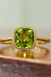 14kt YG Peridot Ring