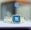 Sterling Silver Blue Topaz Ring