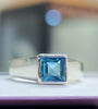Sterling Silver Blue Topaz Ring