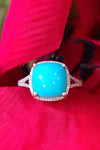 Sterling Silver Sleeping Beauty Turquoise Ring