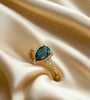 14kt YG Blue Salt and Pepper Diamond Ring