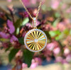 14kt YG Diamond Miracle Plate Pendant