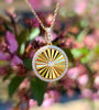 14kt YG Diamond Miracle Plate Pendant