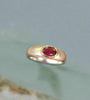 Sterling Silver 14kt Pink Tourmaline Bezel Ring