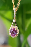 14kt YG Alexandrite  Diamond Pendant
