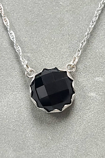 Sterling Silver Black Onyx Pendant