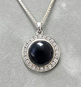 Sterling Silver Black Onyx Pendant