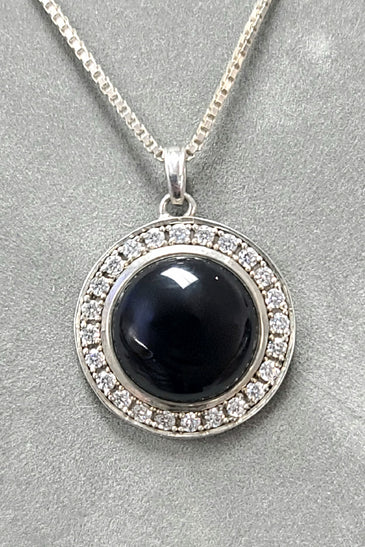 Sterling Silver Black Onyx Pendant