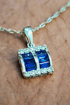 14kt WG Sapphire Pendant