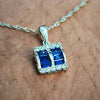 14kt WG Sapphire Pendant