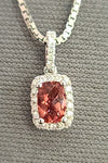 14kt WG Pink Tourmaline Pendant