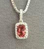 14kt WG Pink Tourmaline Pendant