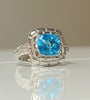 Sterling Silver Blue Topaz Ring
