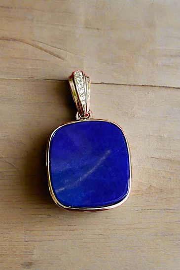 Sterling Silver Blue Lapis Lazuli Pendant
