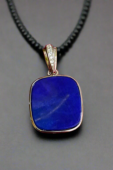 Sterling Silver Blue Lapis Lazuli Pendant