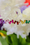 Sterling Silver Rainbow CZ Necklace