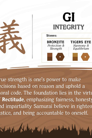 Stainless Steel INOX Men's Bushido GI Integrity Virtue Bracelet