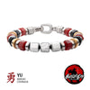 Stainless Steel INOX Men's Bushido YU Heroic Courage Virtue Bracelet