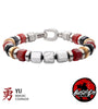 Stainless Steel INOX Men's Bushido YU Heroic Courage Virtue Bracelet