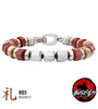 Stainless Steel INOX Men's Bushido REI Respect Virtue Bracelet