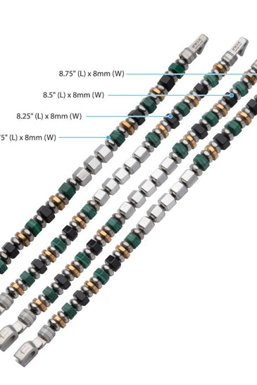 Stainless Steel INOX Men's Bushido JIN Compassion Virtue Bracelet