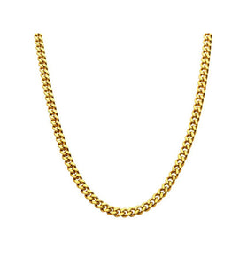 18K Gold Plated Miami Cuban Chain Necklace