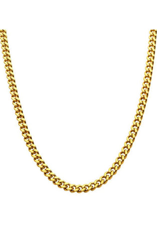 18K Gold Plated Miami Cuban Chain Necklace