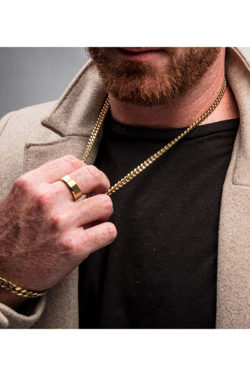 18K Gold Plated Miami Cuban Chain Necklace