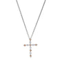 Sterling Silver Citrine Cross Pendant