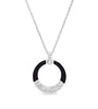 Sterling Silver Black Enamel Pendant