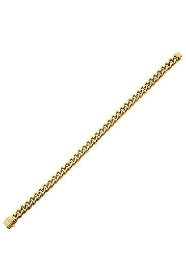 Gold IP Miami Cuban Chain Bracelet