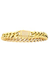 Gold IP Miami Cuban Chain Bracelet