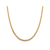 Gold-tone curb chain necklace with a single continuous link chain