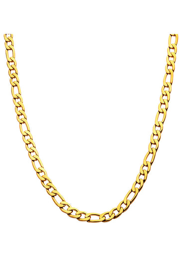 Gold Plated Figaro Chain Necklace