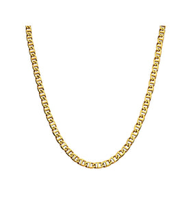 Gold Plated Mariner Link Chain Necklace