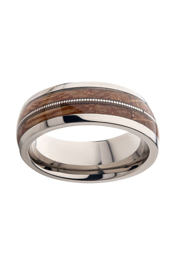 Titanium Whiskey Barrel Ring